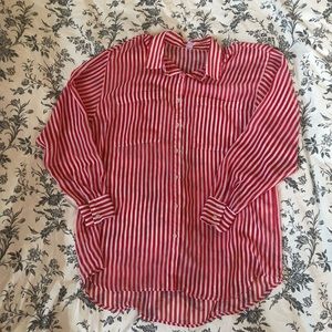 American apparel chiffon button down shirt